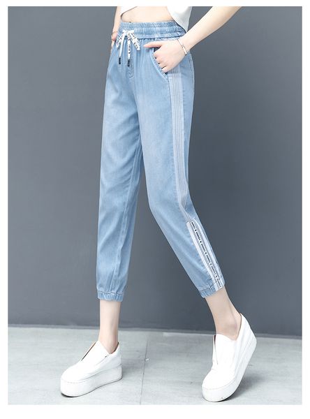

light blue ms jeans stretch of tall waist foot trousers