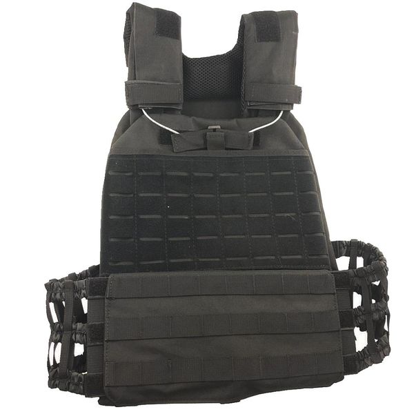 

outdoor sports body armor combat assault vest waistcoat tactical molle vest plate carrier, Camo;black