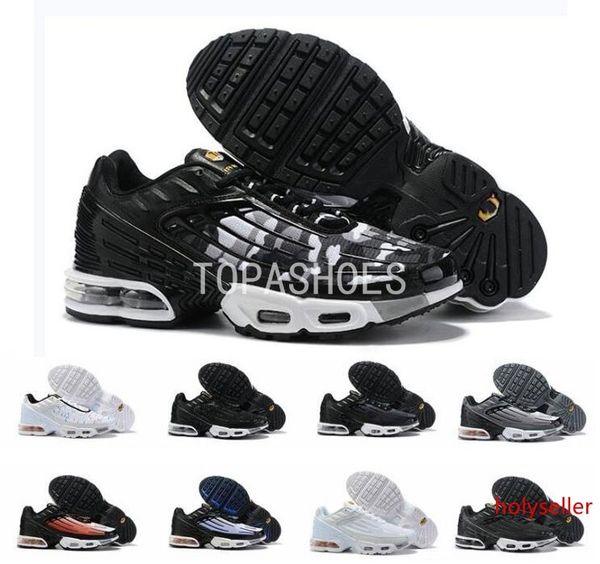 

2019 new plus iii 3 men desig tuned running shoes classic outdoor black white sport shock sneakers women requin blue spider 36-45