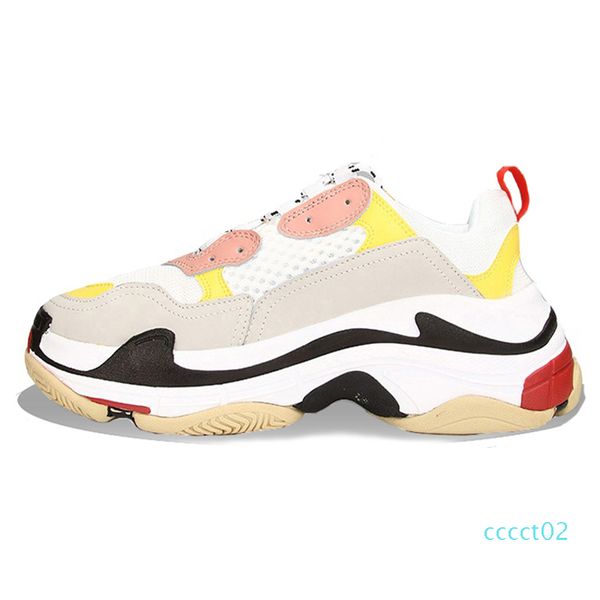 

triple s pairs 17fw women mens designer casual shoes fashion luxury release track 3.0 leather shoes tripler platform triple sneakers 2ct, Black