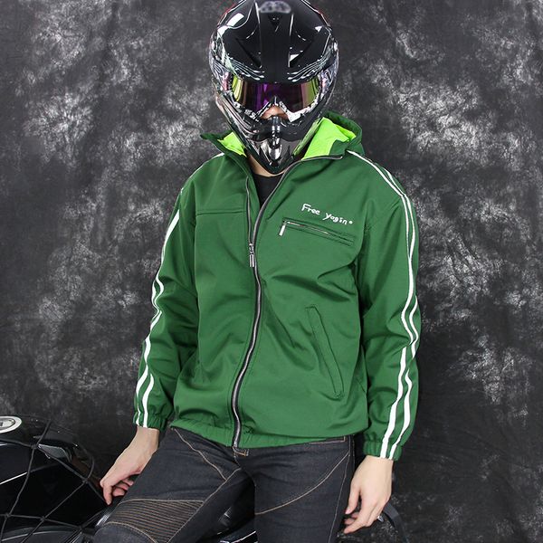 

men's motorcycle riding protector jacket with hood sport outdoor jacket breathable