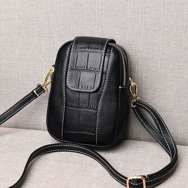 

leather summer bag women's bag fashionable shoulder messenger mobile phone mini