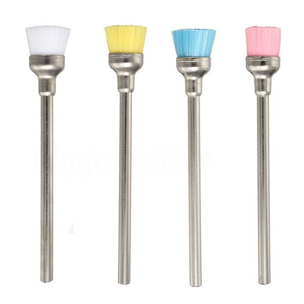

4pcs brush electric nail art file drill bit for cleaning brush manicure, Yellow