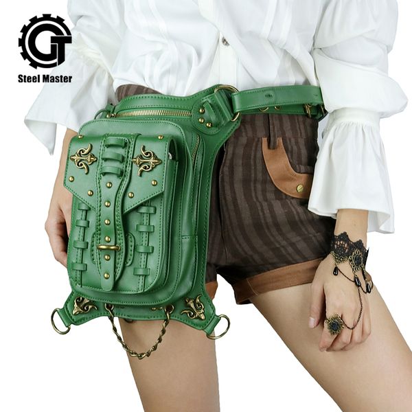 

2019 punk crossbody bags for women casual durable street wear bag pu shoulder bag zipper leather outdoor wear women