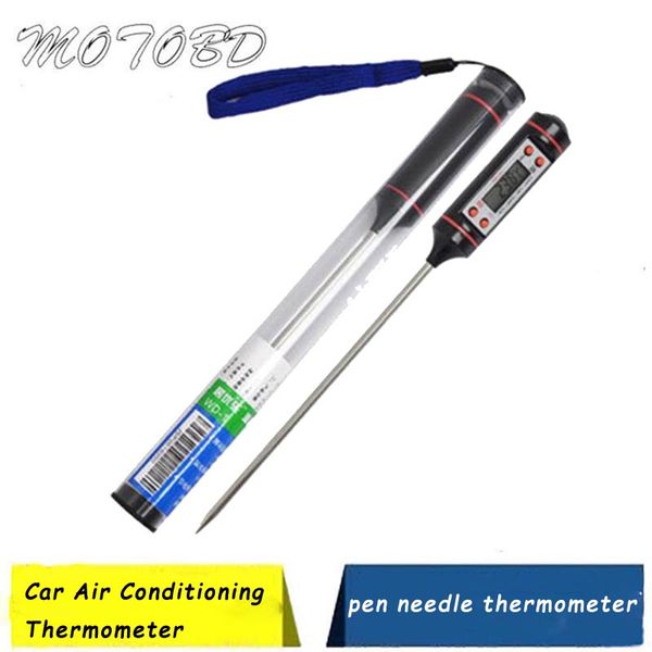 

2019 new auto car air conditioning outlet needle type lcd digital thermometer equipment tool ing