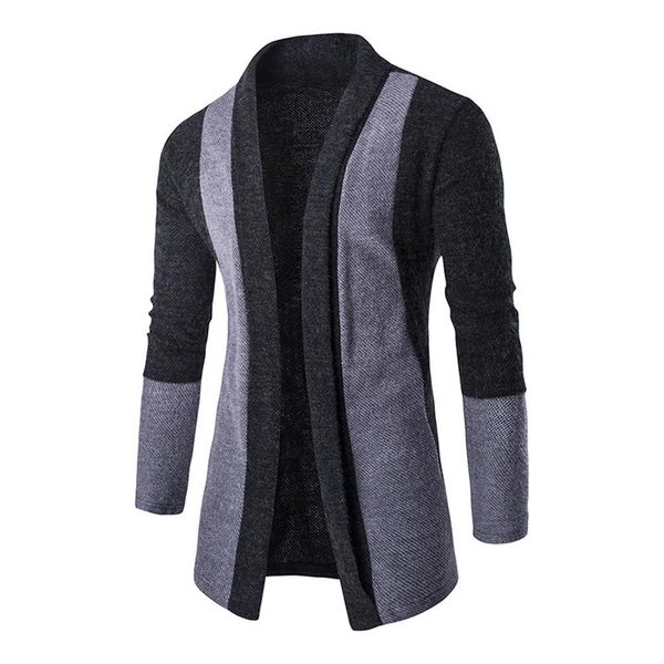 

wholesale- mens jackets knit jacket slim long sleeve casual stand collar men open knit cardigan dm#6, Black;brown
