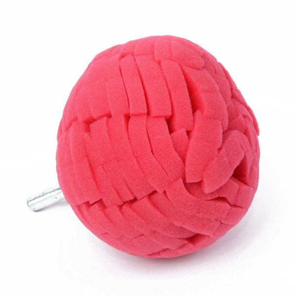 

1pc buffing polishing pad shaped with drill adapter ball buff buffer pad useful