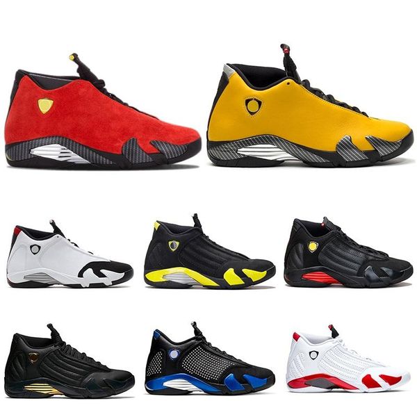 

14 candy cane men basketball shoes 14s the last sdesert sand black toe trainer athletic sports sneakers size 41-47 ing