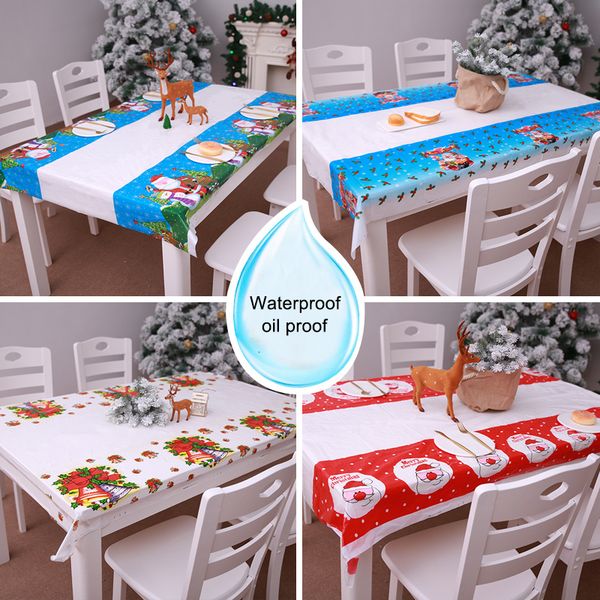 Disposable Christmas Tablecloth Hotel Home Party Supplies