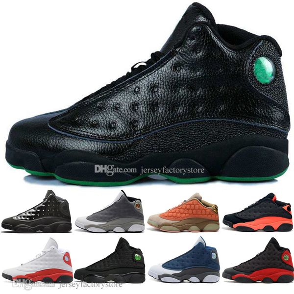 

wholesale 13 13s cap and gown terracotta blush mens basketball shoes chicago black infrared flints bred men sport sneakers designer trainers