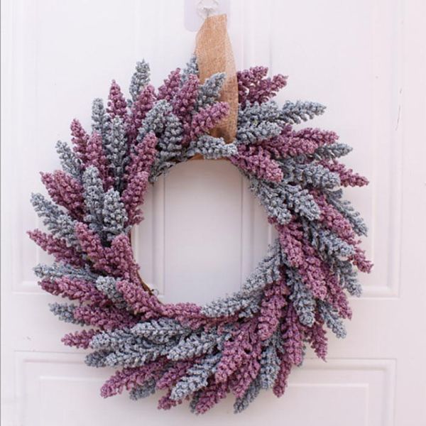 

40cm christmas wreath artificial flower leaves mistletoe door flower wreath for door wall window christmas home wedding garden decoration