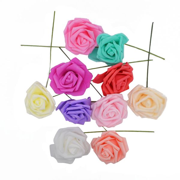 

10 heads 5 heads 8cm artificial pe foam rose flowers bridal bridesmaid bouquet wedding home decoration scrapbook diy supplies