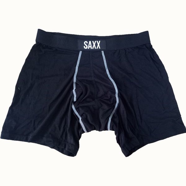 

saxx mens дизайнера боксер белье vibe современные fit / ultra комфортных белье мужчин боксеры 95% вискоза 5% спандекс американского размера, Black;white
