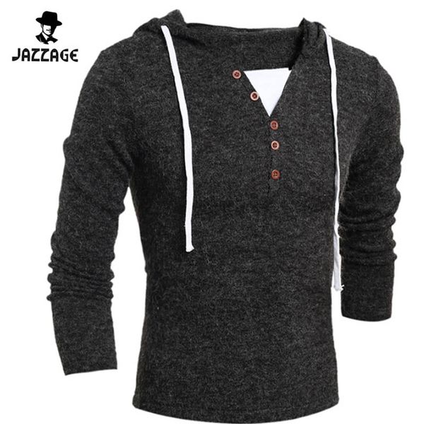 

2016 v-neck sweaters stylish knitted long sleeve hooded sweater men sweater male sweaters pullover-size xxl dqfa11, White;black