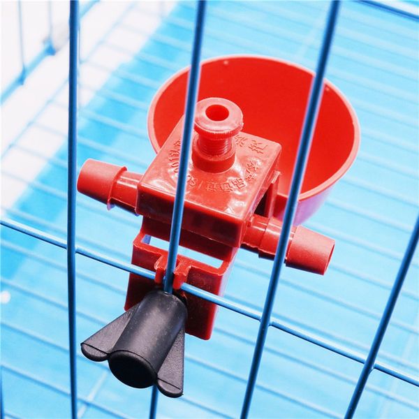

10-100 sets chicken drinking cup automatic drinker chicken feeder plastic poultry water drinking cups easy installation