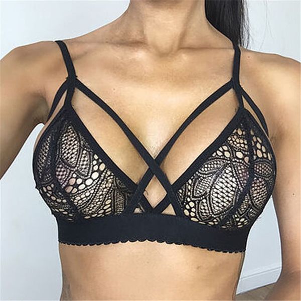 

wholesales women lace bras floral lace sheer bandage patch bralette unpadded bra wireless lingerie women bustier bras, Red;black