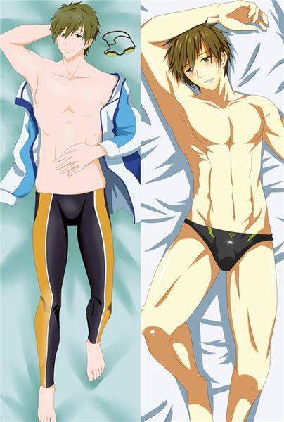 

бесплатно! - iwatobi swim club charactor макото татибана харука nanase мальчик бросить наволочка тело наволочки