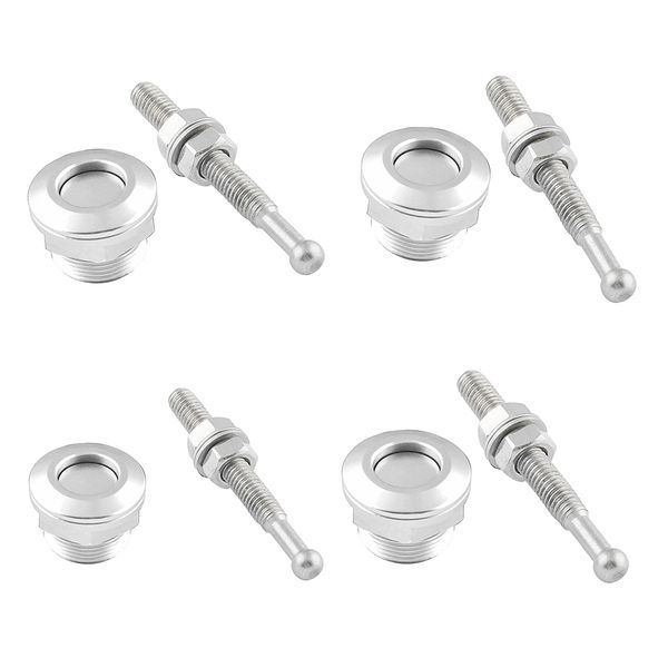

4pcs reliable latch hood pins - universal 7/8 inch (22mm) diameter quick release latch push button