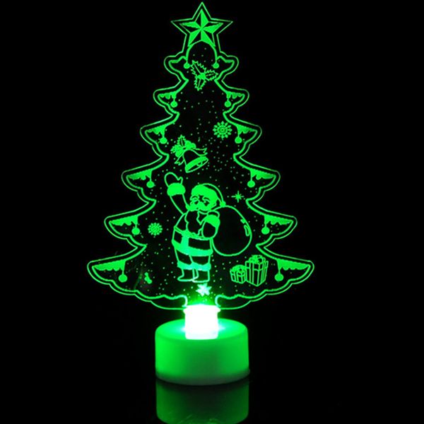 

shimmer christmas tree desk lamp christmas decorations light santa claus snowman night light led