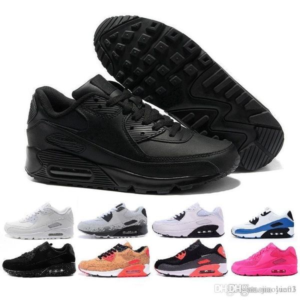 

wholesale fashion men sneakers shoes classic 90 men and women running shoes sports trainer cushion 90 surface breathable sports shoes