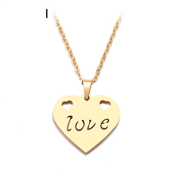 

jewelry stainless steel necklace for women fall in love gold and silver color pendant necklace engagement jewelry wedding for women girls