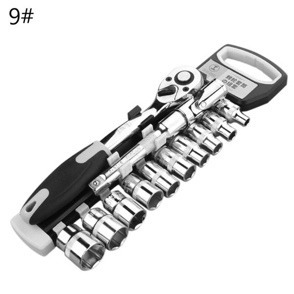 

1 set socket ratchet wrench spanner common hand socket bicycle car repair tool 831f