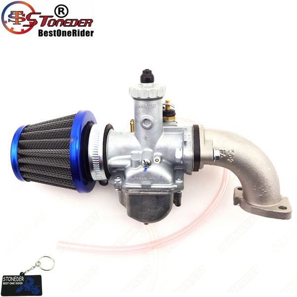 

stoneder mikuni vm22 carb 26mm carburetor 25mm manifold intake pipe 38mm air filter for 110cc 125cc 140cc engine pit dirt bike