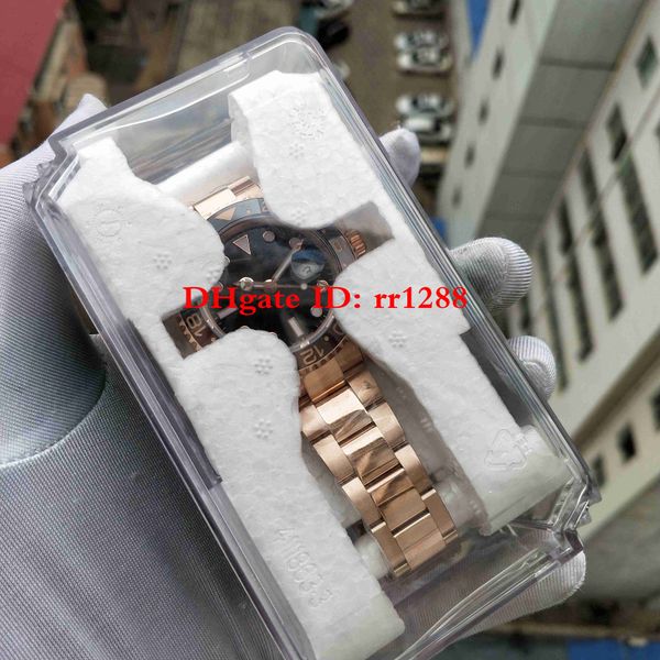 

super factory watch basel world gmt ii 126715chnr 126715 rose gold automatic eta 2813 movement 126710 126719 126711 mens watches gmt work, Slivery;brown