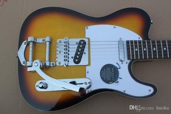 

) f telecaste electric guitar with chrome figerboard