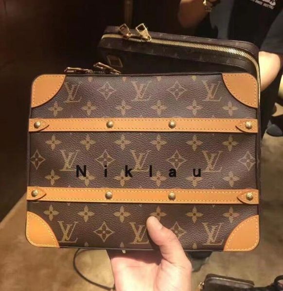 

2020 fashion lady small m68494 messenger bag soft trunk with classic monogram canvas lanling08