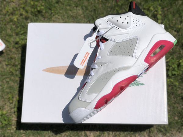 

2020 authentic 6 hare neutral grey white true red black bugs bunny 6s men women basketball shoes trainers sneakers ct8529-062 with box