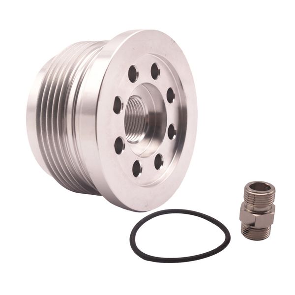 

new billet aluminium oil sandwich oil filter fits for
