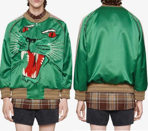 

человек panther face повседневный green jacket zip через up wear досуг куртки мужские короткий стиль, Black;brown