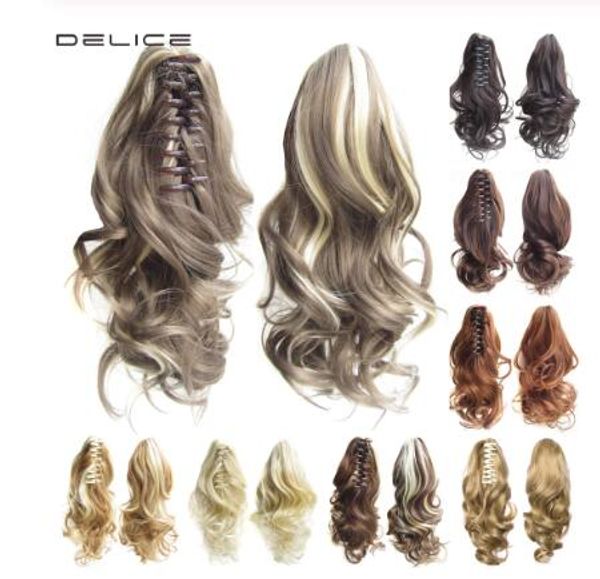 16inches Women S Curly Claw Short Ponytail Clip In Hair Extensions