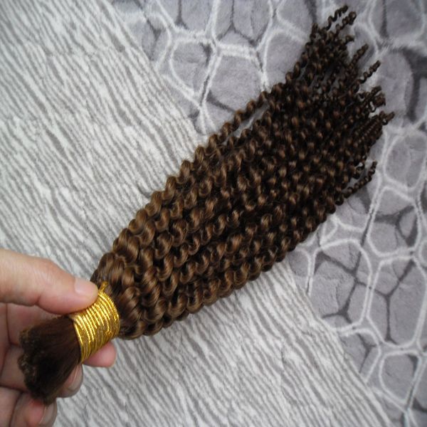 Mongol afro kinky encaracolado 100g cabelo humano encaracolado atacado lotes em massa cabelo humano trança em massa único pacote cabelo humano em massa para trança