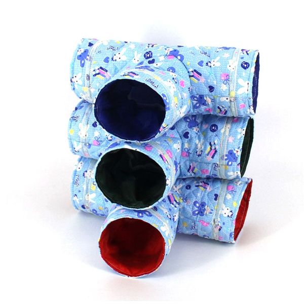 

summer small pet tunnel hamster guinea pig rabbit tubes three channels hamster playing toys cages small pet accessories supplies