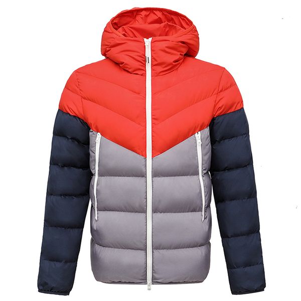 

nike jacket зимняя одежда зимняя марка mens женщин вниз куртка толстые пальто с капюшоном лоскутная вниз parka street sport ветровка теплая, Black;brown