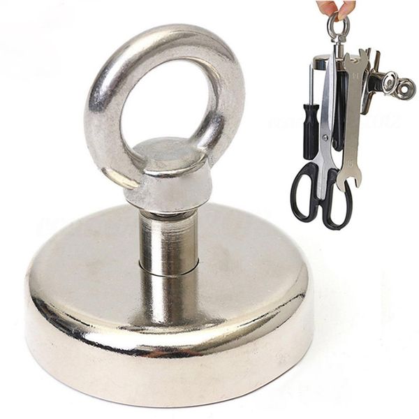 

strong fish rope salvage magnet pot fishing magnets deep sea salvage fishing hook neodymium magnet treasure supplies tool