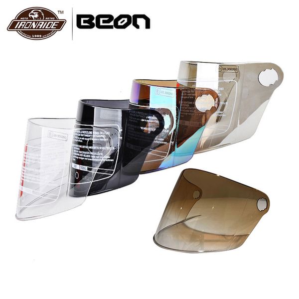 

beon motorcycle helmet visor sun shield helmet motorbike moto replacement visor lens for beon 103, 102 5 colors