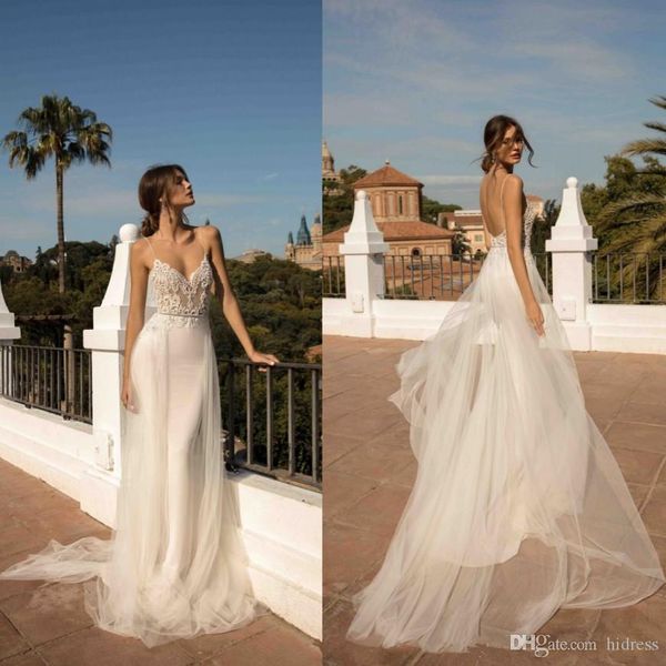 

african nigerian mermaid wedding dresses with detachable train full lace applique sheer off the shoulder short sleeve bridal gowns, White