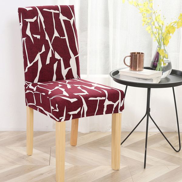 

flower printing removable chair cover big elastic slipcover modern kitchen seat case stretch chair cover for banquet