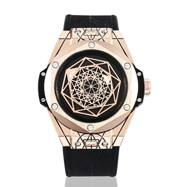 

sports men's watch silicone with luminous motion automatic mechanical watch 3d design wristwatch clock relogio masculino, Slivery;brown