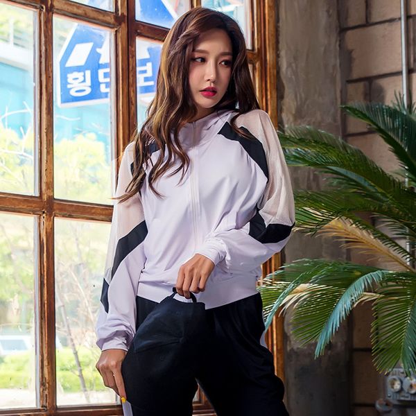 

женщины спортивная быстро сохнут застегивать пиджаки спорт трикотажного бег jogger отдых фитнес training jacket