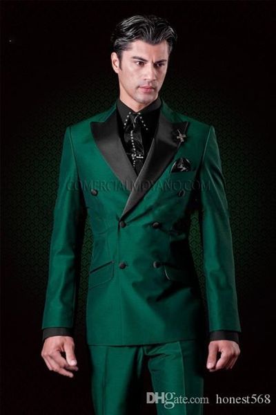 

дешевые и изысканные двубортные женихи пик лацкан жених смокинги мужские костюмы свадьба / выпускной вечер / ужин лучший мужской блейзер(кур, Black;gray