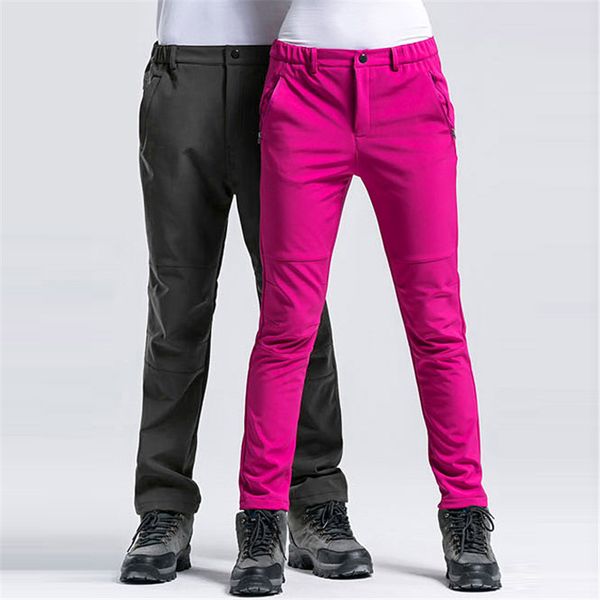

hiking pants winter men ski pants outdoor sport fishing climbing trousers waterproof stretch quick dry women camping trousers, Black;green