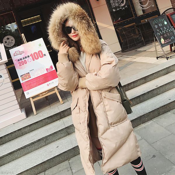 

winter coat women casual loose hooded long pocket parka jacket manteau femme plus size female zipper china 2019, Black