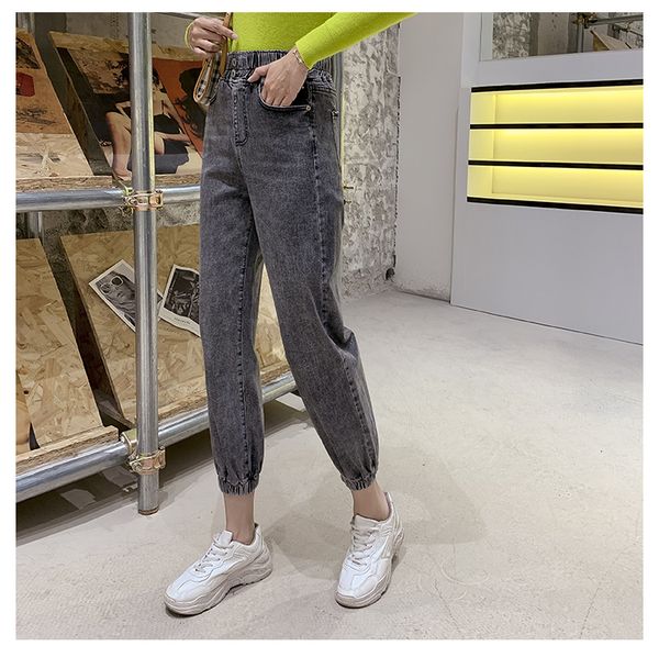 

light grey women's tailored waist and hip princess jeans bk2789, Blue