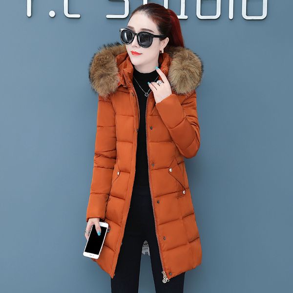

china gedi qing nv zhuang down jacket women's mid-length slim fit large size thick down jacket cotton-padded clothes winter coat, Blue;black