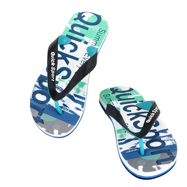 

#25 Men letters Beach Shoes Flip Flops Flat Slides Flip Flops Slippers Home Sandals Women Summer Non-slip Platform Shoes New