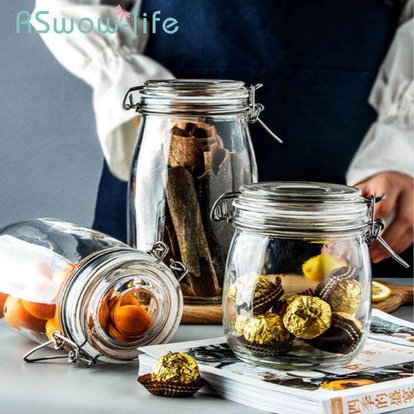 

glass sealed jar jam honey bottle pickle miscellaneous grains storage tank storage tank jar for kitchen